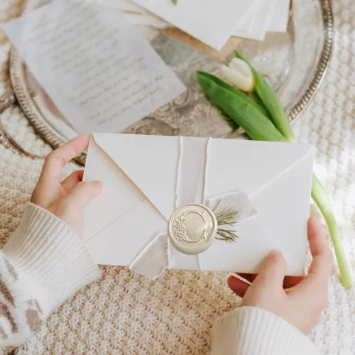 Miniatura 8 de 600 cuentas de sello de cera blanca perla, pellets de cera de sellado nacarados de primera calidad para sellos de sellos, invitación de boda, sobre