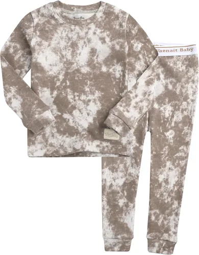 VAENAIT BABY 12M-12 Toddler Kids Boys Girls 100 Cotton Marbling Sung Fit Sleepwear Pajamas 2pcs Pjs Set