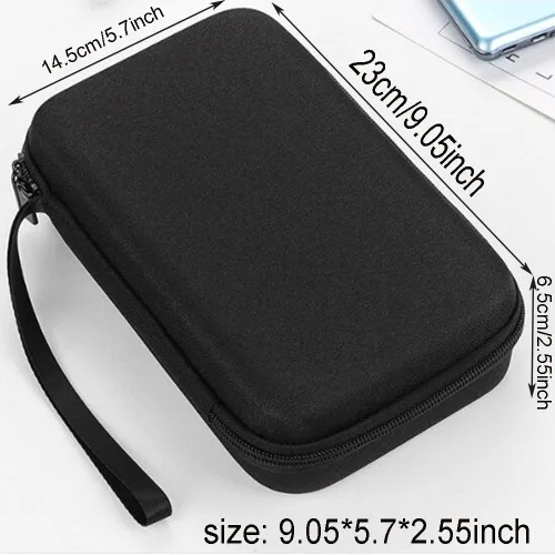 Miniatura 2 de Organizador electrónico duro Estuche de viaje Accesorios electrónicos Bolsa organizadora Bolsa de doble capa Caja a prueba de golpes para MacBook