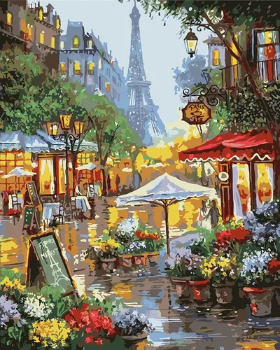 Miniatura 12 de QUITEDEW Pintura por números para adultos, pintura de cascada de montaña por números, kits de pintura de paisaje natural por números, adecuado