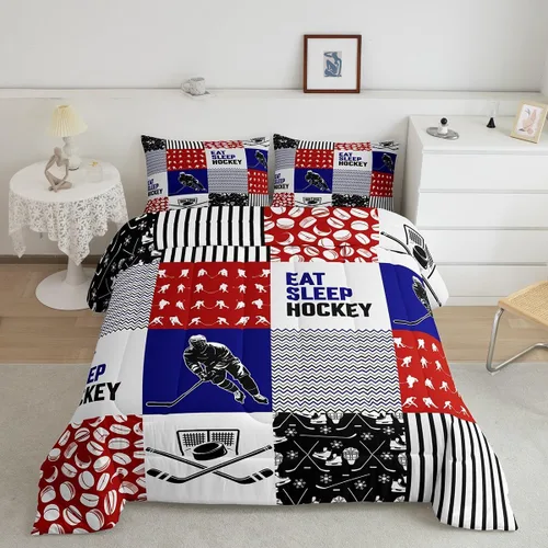 Miniatura 22 de Eat Sleep - Juego de edredón de natación para niños y niñas, ropa de cama temática de natación, juego de cama de natación, juego de deportes Nadar 03