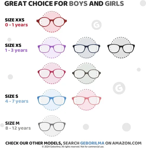 Miniatura 12 de Unbreakable Eyeglasses for Kids Flexible Glasses - Kids Prescription Sports Glasses 4-7 years
