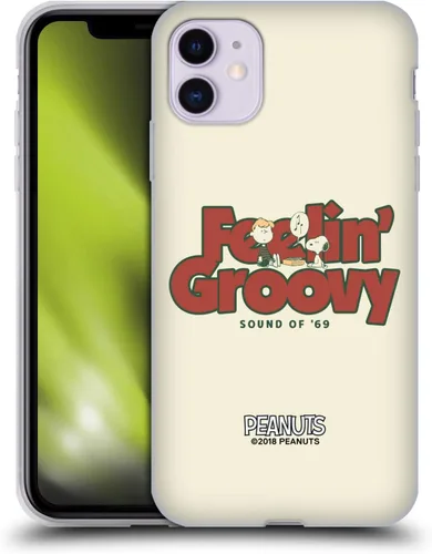 Miniatura 53 de Head Case Designs Funda de gel Woodstock 50th con licencia oficial de Peanuts Snoopy Guitar 1969 [protección de grado militar] compatible con Apple