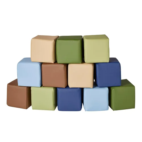 Miniatura 12 de ECR4Kids Softzone - Bloques blandos para niños (12 piezas)