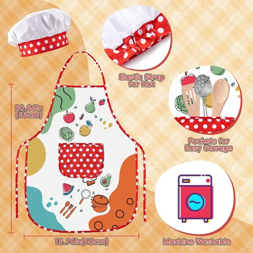 Miniatura 8 de Accesorios de Cocina de Juguete, Juego de Cocina de Acero Inoxidable Grande para Niños Pequeños, Juego de Cocina Infantil con Alimentos de Juguete