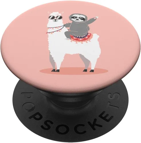 Llama - Agarre para teléfono móvil, diseño de perezoso