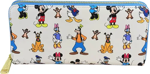 Miniatura 2 de Loungefly Disney Mickey Mouse Friends - Mini mochila para adelante y hacia atrás, Azul, Cartera de embrague