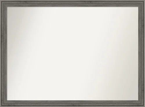 Miniatura 185 de Amanti Art Espejo personalizado, espejo de baño gris plomo a rayas, espejo de pared o espejo de tocador de baño sobre el fregadero
