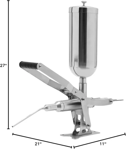 Miniatura 10 de Llenador manual de churros 5L Máquina para hacer churrera española Donuts Postre Fabricantes de donas de frutas latinas Máquina de llenado