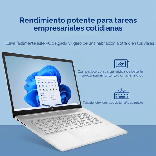 Miniatura 7 de HP Laptop Essential 2023, pantalla táctil HD+ de 17.3", Intel Core i7-1355U de 13ª generación, 32 GB de RAM, SSD PCIe de 1 TB, cámara web, KB