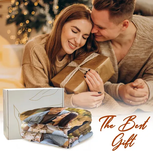Miniatura 2 de Manta personalizada con texto fotográfico, manta personalizada con imágenes para adultos, manta personalizada con mis propias fotos, manta 1 foto-1