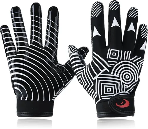Guantes de fútbol juvenil para niños, guantes receptores de agarre de silicona con capacidad de súper palo para la mejor experiencia de juego