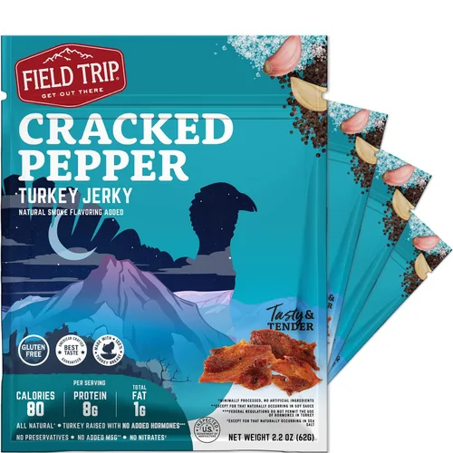 Miniatura 10 de Field Trip Bocaditos de carne seca de pollo, totalmente naturales y sin gluten, bocadillos saludables aptos para dieta keto y paleo, bajos