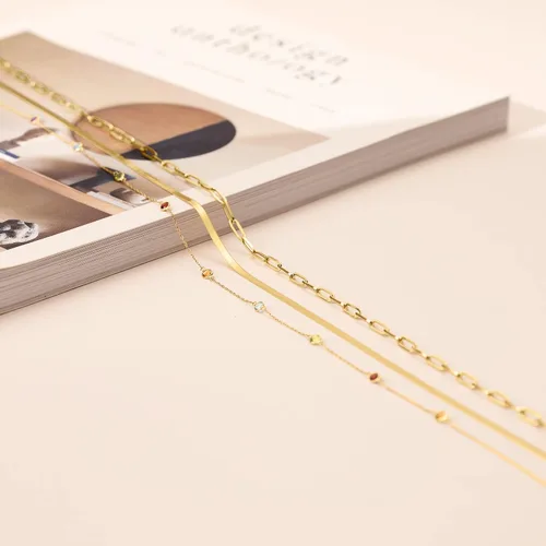 Miniatura 4 de RS Pure by Ross-Simons 0.80 ct. t.w. Multi-Gemstone Station Necklace in 14kt Yellow Gold