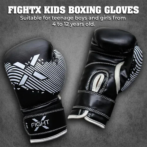 Miniatura 5 de Guantes de boxeo para niños de 3 a 8 años, 4 6 onzas, entrenamiento MMA, niños, niñas, guantes de kickboxing para entrenamiento, saco de boxeo, Muay