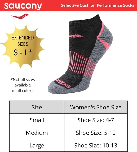 Miniatura 3 de Saucony Calcetines Selective Cushion Performance para mujer (6 y 12 pares)