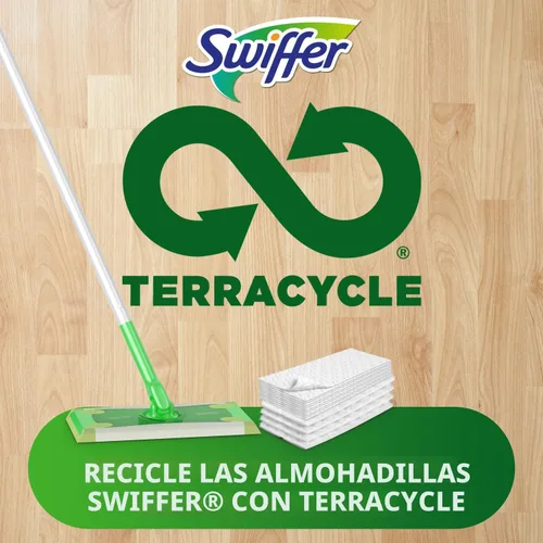 Miniatura 9 de Swiffer Sweeper 2-en-1, limpiador de piso de superficie múltiple seco y húmedo, barrido y mopping kit de inicio. Incluye 1 mop + 19 recargas