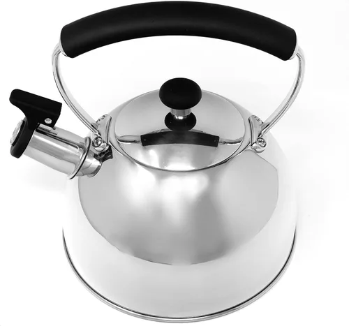 Miniatura 4 de Norpro Hervidor de té silbante de acero inoxidable 8.5" x 7.875" x 7.875