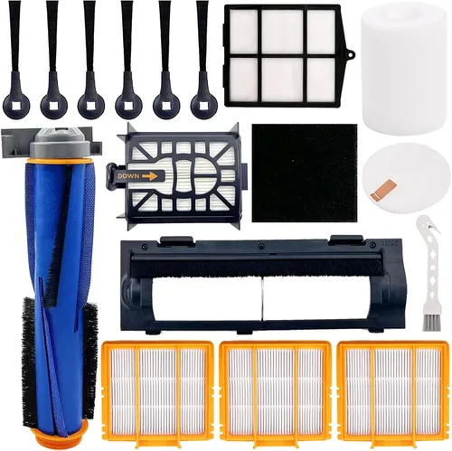 Kit de accesorios para aspiradora Shark AI AV2501S AV2501AE RV2502AE RV2610WA RV2610WA, 1 cepillo principal, 3 filtros, 6 cepillos laterales, 1