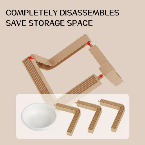 Miniatura 5 de 2 cuencos elevados para gatos, platos de cerámica de acero inoxidable de 5.1 pulgadas, para alimentación de mascotas, cuenco de agua inclinado