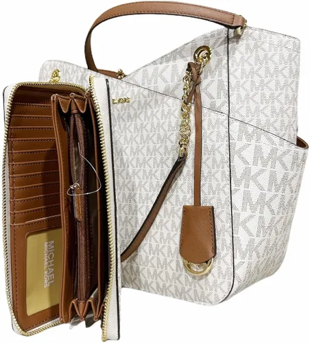 Miniatura 8 de Michael Kors JST - Bolso de hombro con cadena grande JST Continental firma marrón