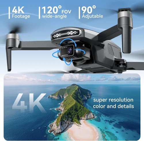 Miniatura 3 de Dron GPS con cámara para adultos 4k, motor sin escobillas, retorno automático a casa, sígueme, posicionamiento óptico, transmisión de video FPV 5G