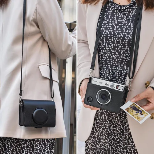 Miniatura 6 de MUZIRI KINOKOO Funda Mini EVO, Cuero PU con Textura de Lichi, Funda Protectora para Cámara Instantánea Instax Mini EVO con Orificio de Carga Preciso