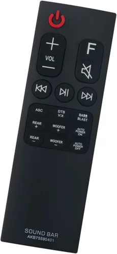 Miniatura 2 de AKB75595401 Barra de sonido de reemplazo de control remoto aplicable para LG Soundbar SK5R SK5Y SKM5Y SPK5B-W AKB75515305 AKB75595402