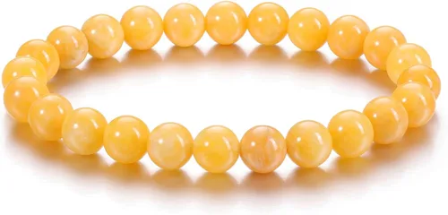 Miniatura 24 de Jovivi Pulsera elástica de cuentas redondas semipreciosas naturales – 0.315 pulgadas hecha a mano con cuentas de piedras preciosas curativas