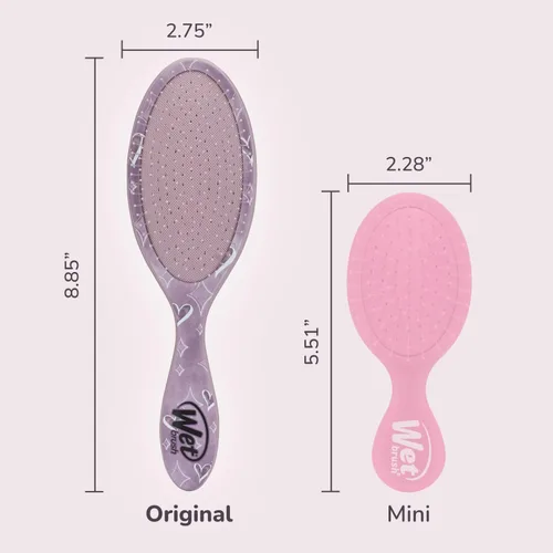 Miniatura 5 de Wet Brush - Cepillo desenredante Original, Stitch & Angel (Disney Love), con cerdas ultrasuaves IntelliFlex, cerdas desenredantes que se deslizan a