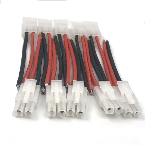Miniatura 3 de FainWan 5 pares Ta-mi-ya Big Style Conector macho y hembra con cable de silicona suave de 3.937 in 14 AWG compatible con RC Speed Racing