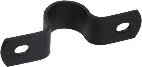 Miniatura 4 de MY MIRONEY Abrazaderas de tubo de metal negras en forma de U, abrazaderas de tubo en forma de silla de montar, diámetro de 0.59 pulgadas con 2