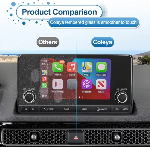 Miniatura 6 de Protector de pantalla Civic 2022-2025 2026 para Honda Civic (LX/EX/EX-L/Sport/Sport Hybrid) Pantalla táctil de 7 pulgadas, vidrio templado 9H 2023
