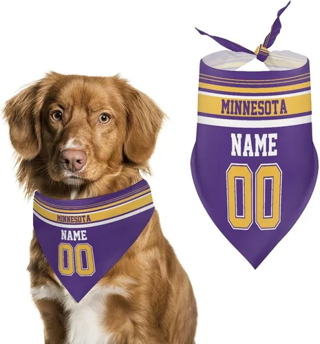 Miniatura 38 de Arizona - Bandana de fútbol para perro, diseño personalizado, número de nombre, regalos para gatos