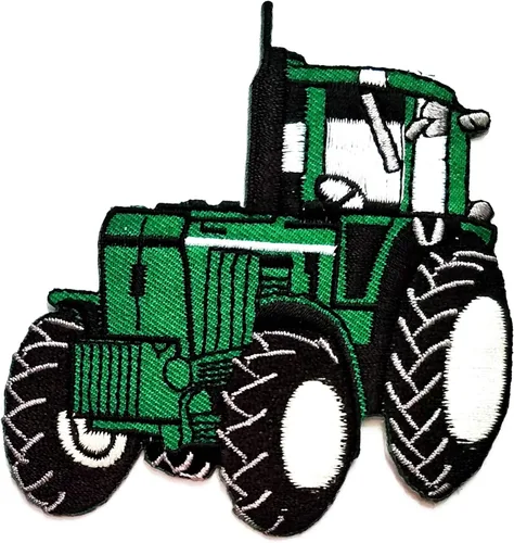 Miniatura 6 de Nipitshop - Parches rojos para automóvil, sin techo, tractor, tractor de granja, dibujos animados, para niños, parche bordado de hierro para coser