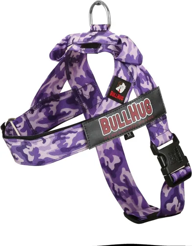 Miniatura 34 de BULLHUG Arnés ajustable para perro, sin tirones, sin estrangulamiento, para bulldogs ingleses, bulldogs franceses, pugs y razas de pecho ancho