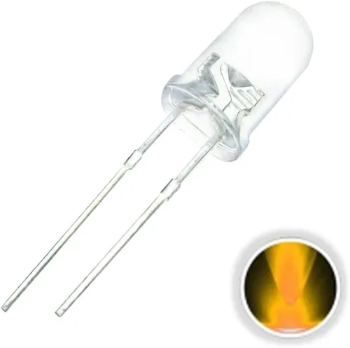 Miniatura 5 de 100 unids/lote Transparente Redondo 0.197 in 3V Super Brillante Agua Claro Verde Rojo Blanco Amarillo Azul Bombillas LED Diodo Emisor F5 (Blanco)