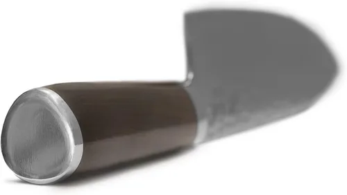 Miniatura 4 de KAN Cuchillo de chef profesional Core VG-10 de 8 pulgadas, 67 capas de Damasco ambidiestro (hoja japonesa VG-10 no martillada, mango de ébano)
