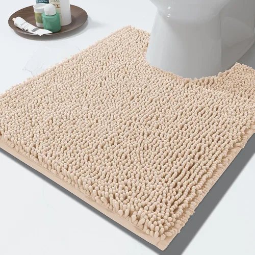 Miniatura 115 de Yimobra Alfombras lavables para baño, alfombra de baño de chenilla súper suave y absorbente para piso y alfombra, alfombra antideslizante de secado