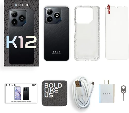 Miniatura 6 de Bold K12 2025 Desbloqueado Pantalla infinita HD+ 120Hz de 6.8 pulgadas Principal de 50 MP + cámaras selfie de 8 MP Almacenamiento interno