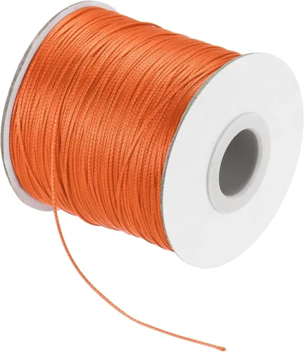 Miniatura 77 de MECCANIXITY Cordón encerado de poliéster encerado de 0.020 in, cuerda de cera de 175 yardas para hacer pulseras, collares, cuentas, joyería y Negro