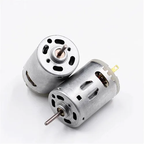 Miniatura 5 de RS-385 Motor DC 12V Motor Micro Motores Eléctricos Caja de engranajes de alto par para taladro Acero inoxidable 9800rpm Cepillo Motor DC (2PCS)
