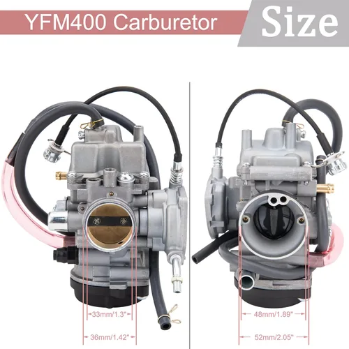 Miniatura 3 de Carburador YFM400 compatible con ATV Yamaha 2000-2006 Kodiak 400 YFM400 y Big Bear 400, 2004-2006 Bruin 350, 2006-2009 Wolverine 350, 2007-2011