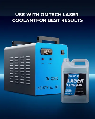 Miniatura 7 de OMTECH Enfriador de agua industrial 9L 2.6gpm CW-3000 enfriador de agua para 40W K40 CO2 grabado láser y máquinas de corte, sistema de refrigeración