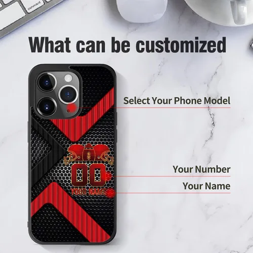 Miniatura 5 de Fundas de teléfono personalizadas para iPhone 8 11 12 13 14 15 16 Pro Max Plus Mini Xr Xs para Samsung S A Note Series Funda protectora negra