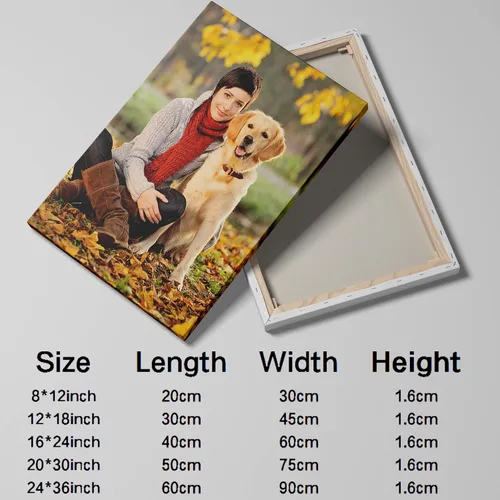 Miniatura 3 de Chexin Impresiones en lienzo personalizadas con tus fotos, marco, pósteres de arte de pared para estética, sala de estar, boda, bebé, mascota