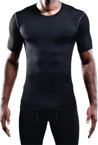 Miniatura 6 de NELEUS Paquete de 3 camisetas de entrenamiento de capa base de compresión atlética para hombre