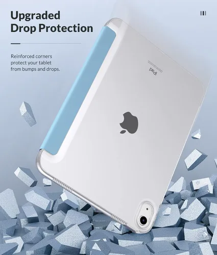 Miniatura 8 de MoKo Funda para Nuevo iPad (A16) 11ª Generación 2025/ 10ª Generación 2022, Funda para iPad de 11 Pulgadas/ 10.9 Pulgadas con Cubierta Trasera Azul