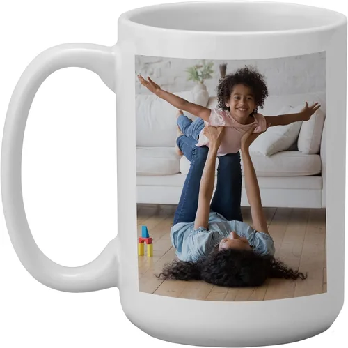 Miniatura 17 de Let's Make Memories Taza con fotos personalizada, taza de café personalizada, tu foto o obra de arte de niños, para ella, cumpleaños, para mamá
