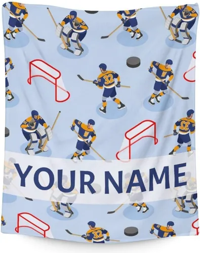 Miniatura 15 de Regalos de hockey - Manta de hockey sobre hielo para niños - Mantas para niños pequeños para niñas - Mantas suaves y mullidas de 30"x40" para niños